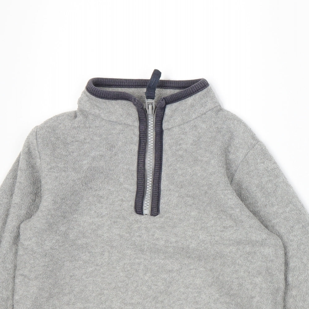 Marks and Spencer Boys Grey   Henley Sweatshirt Size 3-4 Years