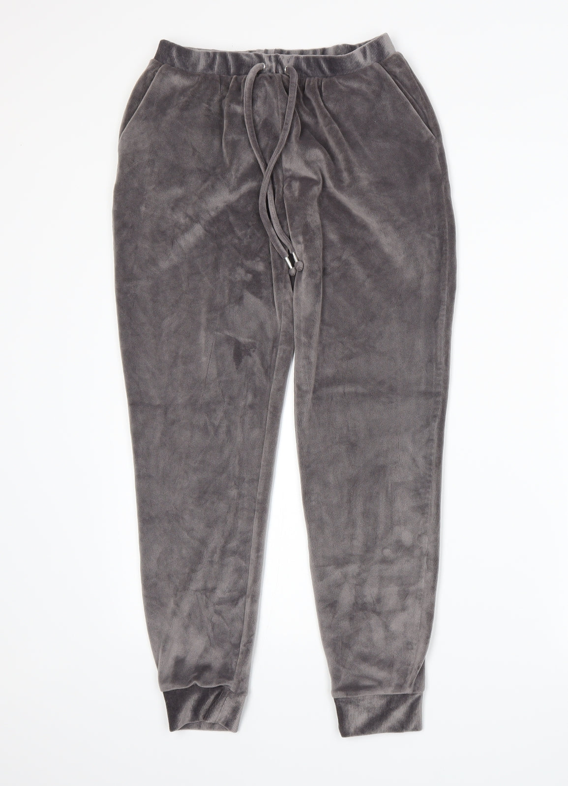 George Womens Grey  Velour Sweatpants Trousers Size M L24 in