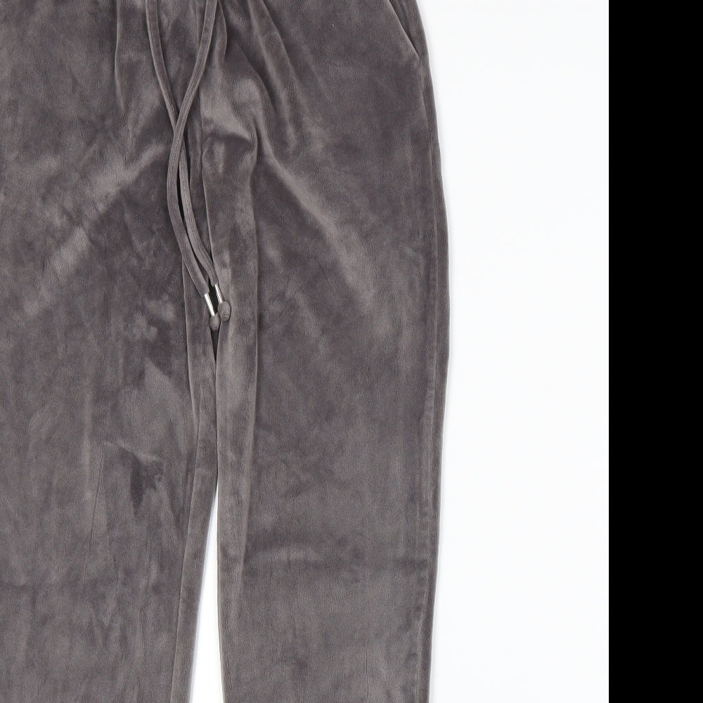 George Womens Grey  Velour Sweatpants Trousers Size M L24 in