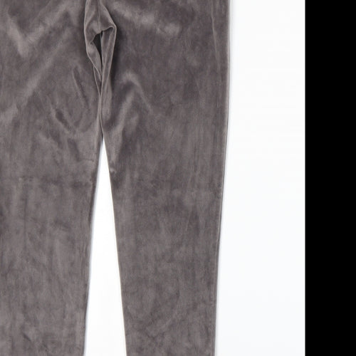 George Womens Grey  Velour Sweatpants Trousers Size M L24 in