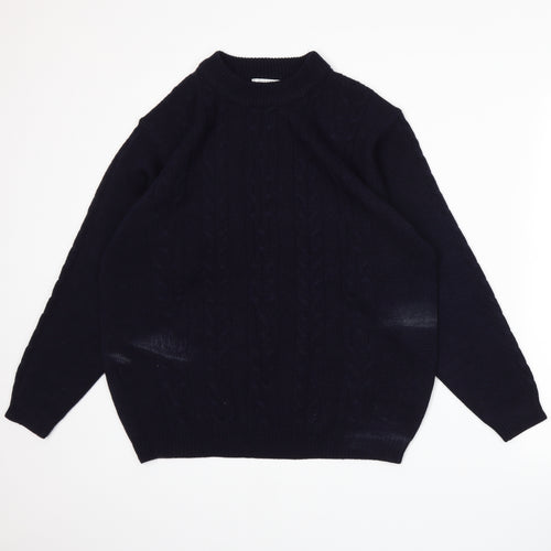 Classics Womens Blue  Knit Pullover Jumper Size 16