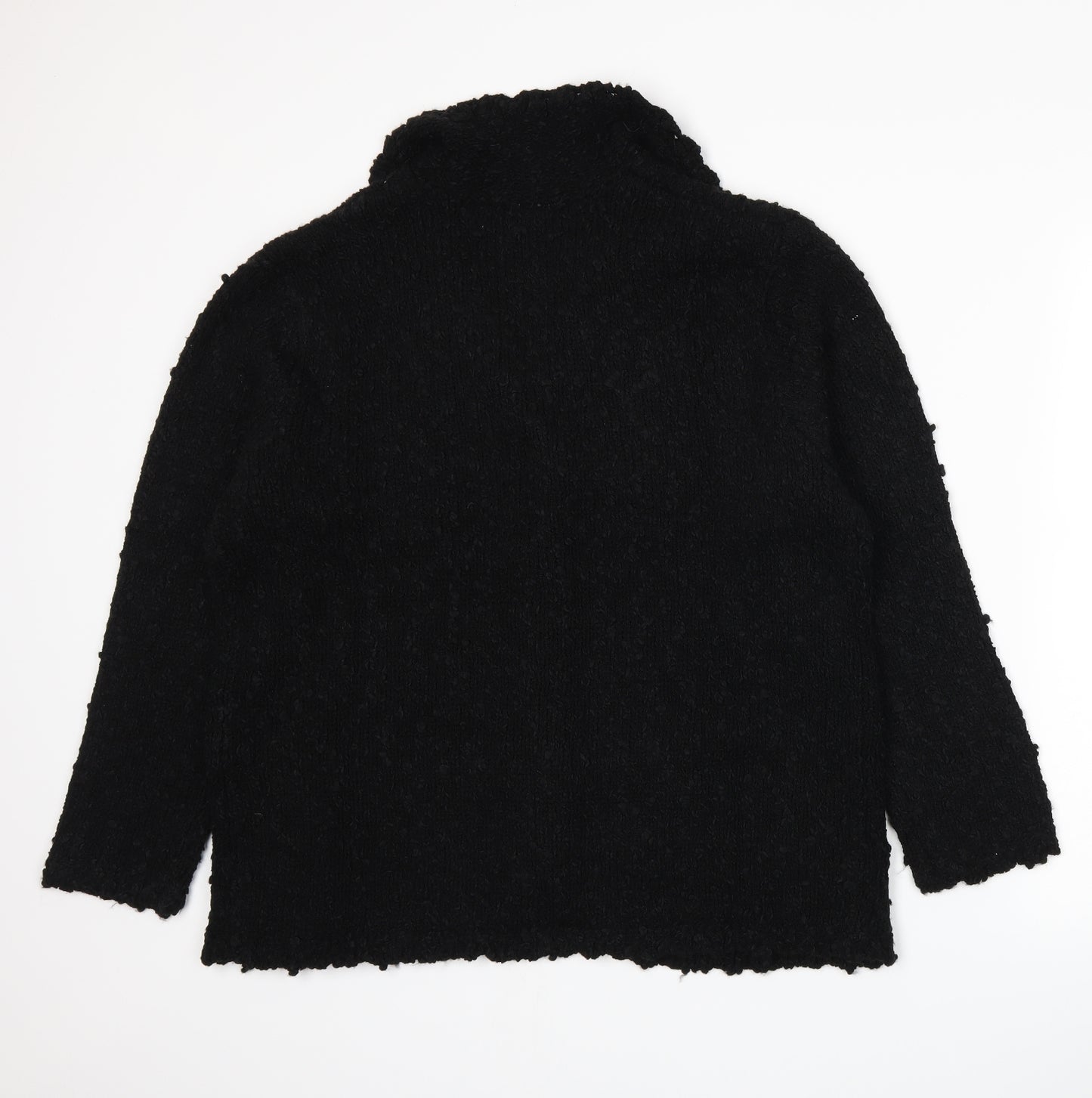 Classics Womens Black  Knit Cardigan Jumper Size XL