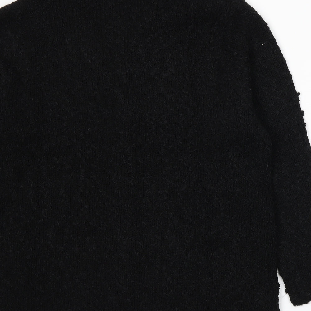 Classics Womens Black  Knit Cardigan Jumper Size XL
