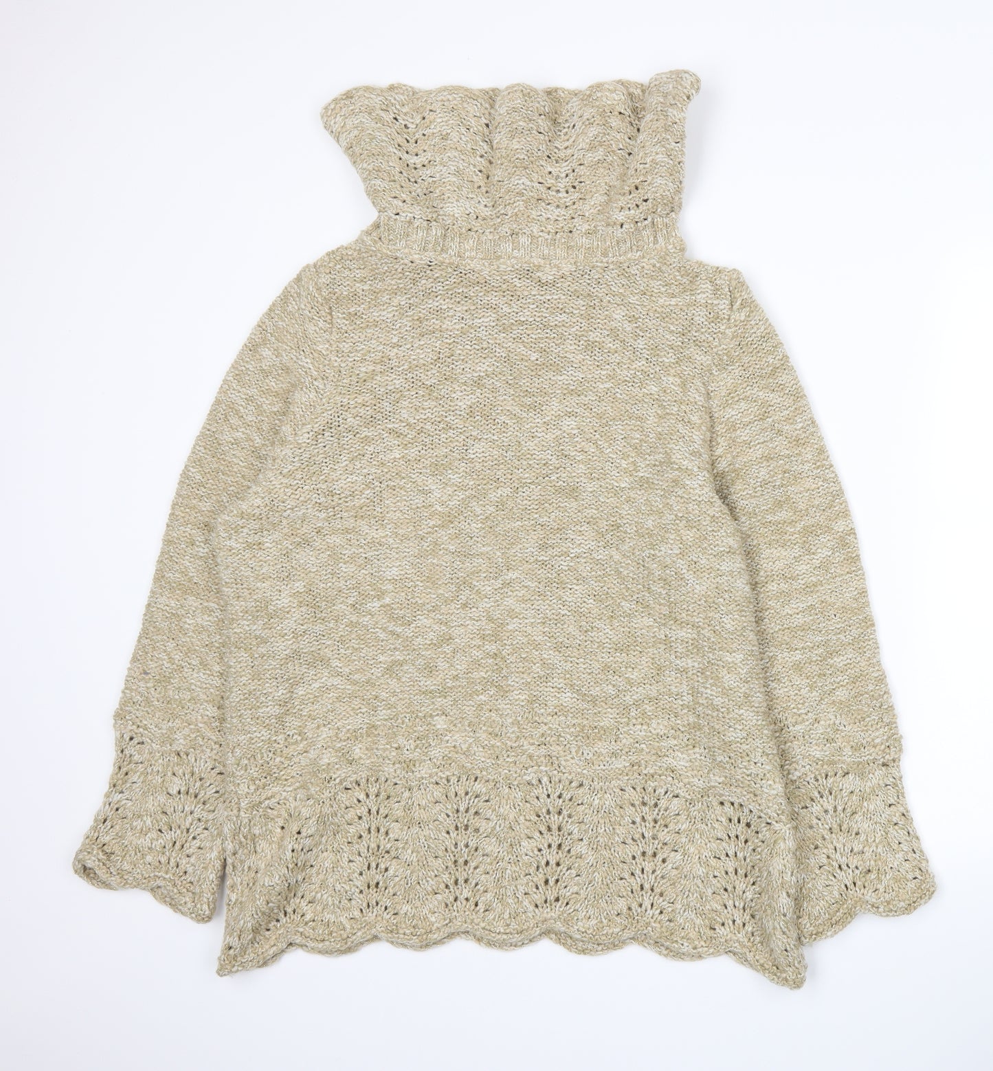 Per Una Womens Beige  Knit Pullover Jumper Size XL