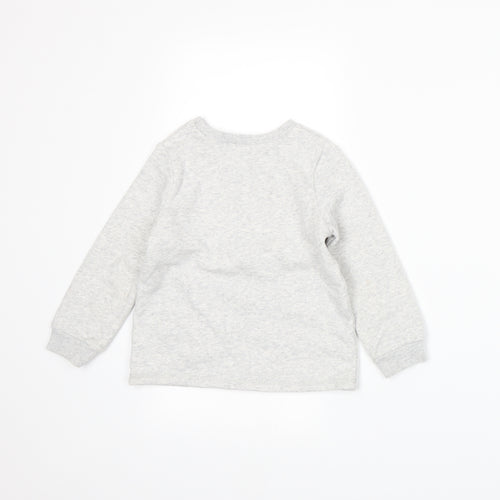 George Girls Grey  Jersey Pullover Sweatshirt Size 3-4 Years