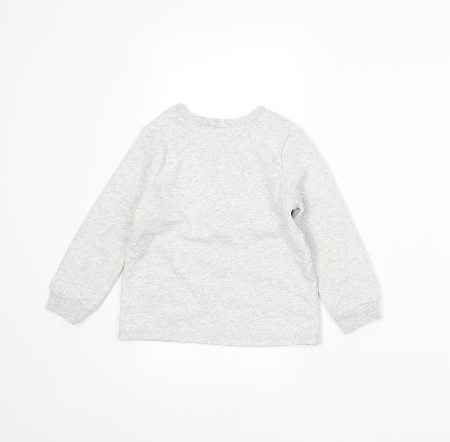 George Girls Grey  Jersey Pullover Sweatshirt Size 3-4 Years