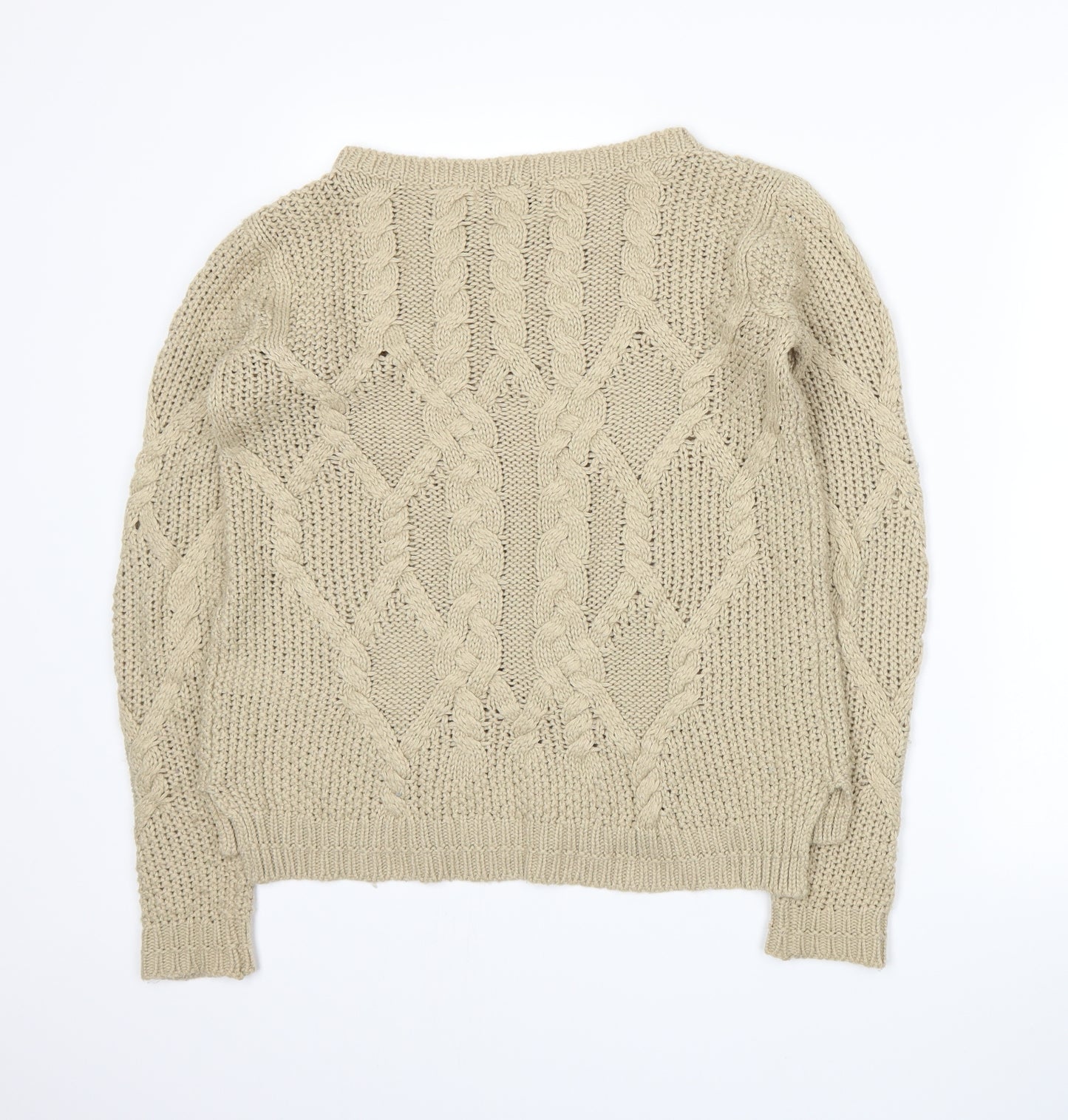 NEXT Womens Beige  Knit Pullover Jumper Size 8