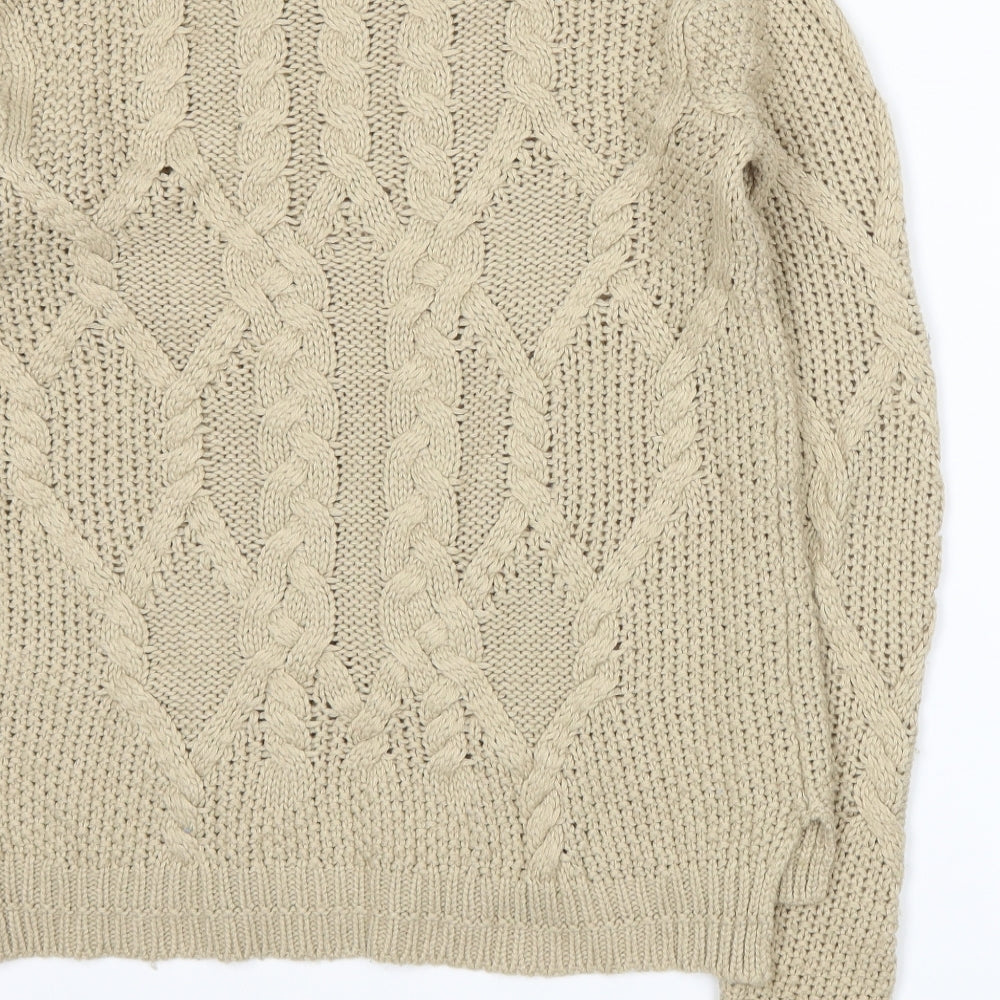 NEXT Womens Beige  Knit Pullover Jumper Size 8