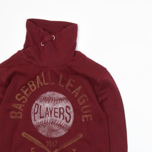 Primark Boys Red  Jersey Pullover Sweatshirt Size 12-13 Years