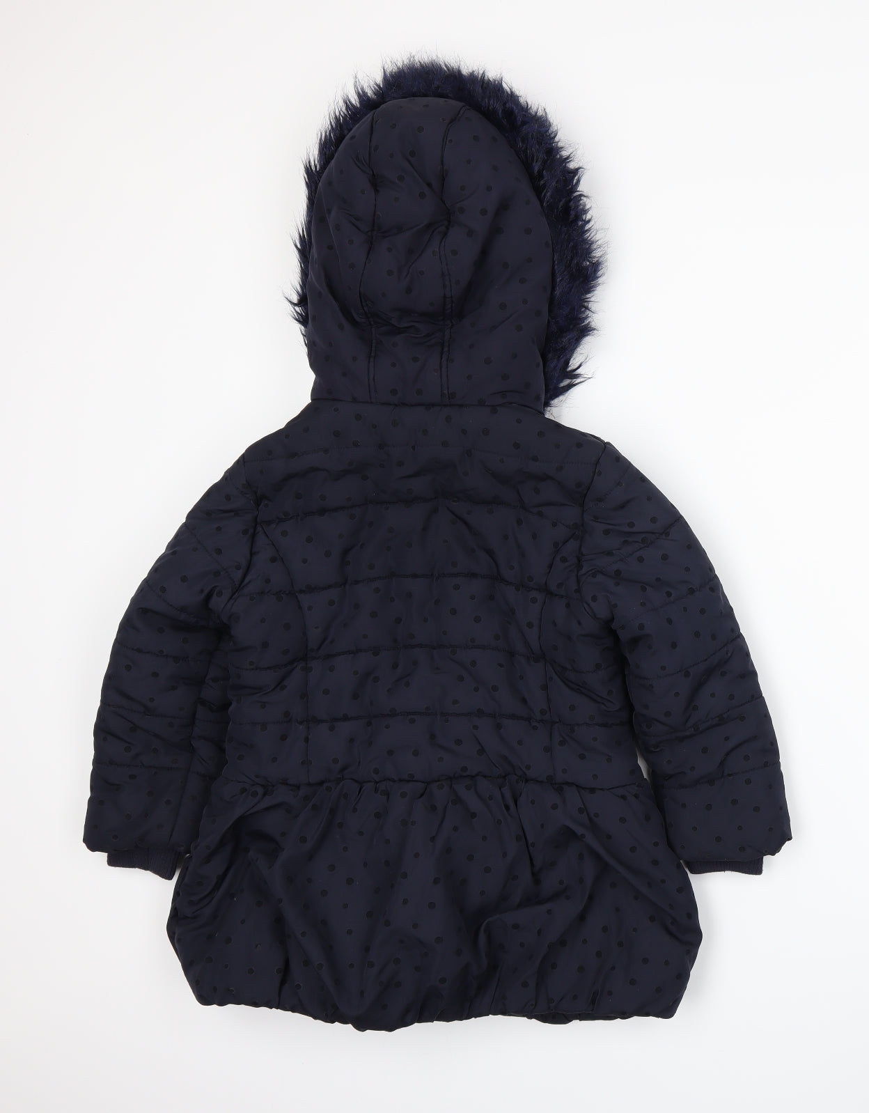 Matalan Girls Blue   Parka Cape Size 7 Years