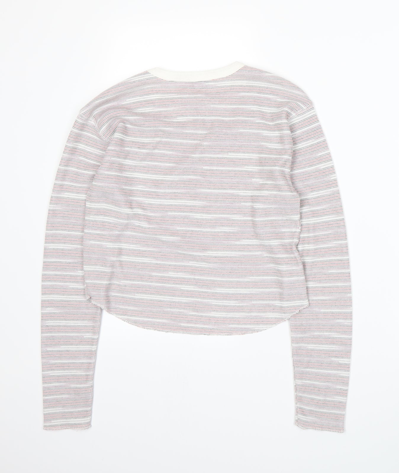 Topshop Womens Multicoloured Striped  Basic T-Shirt Size 10