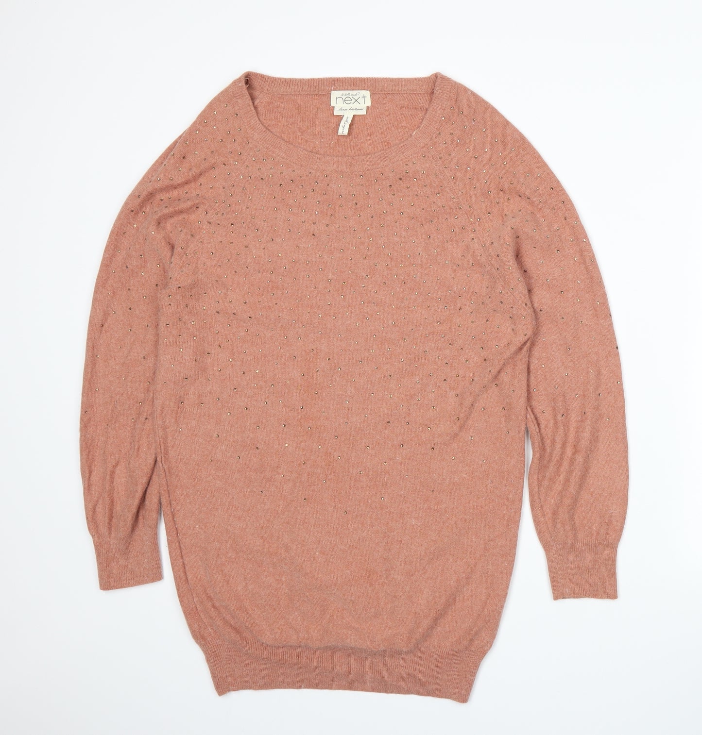 NEXT Womens Orange  Knit Pullover Jumper Size 10