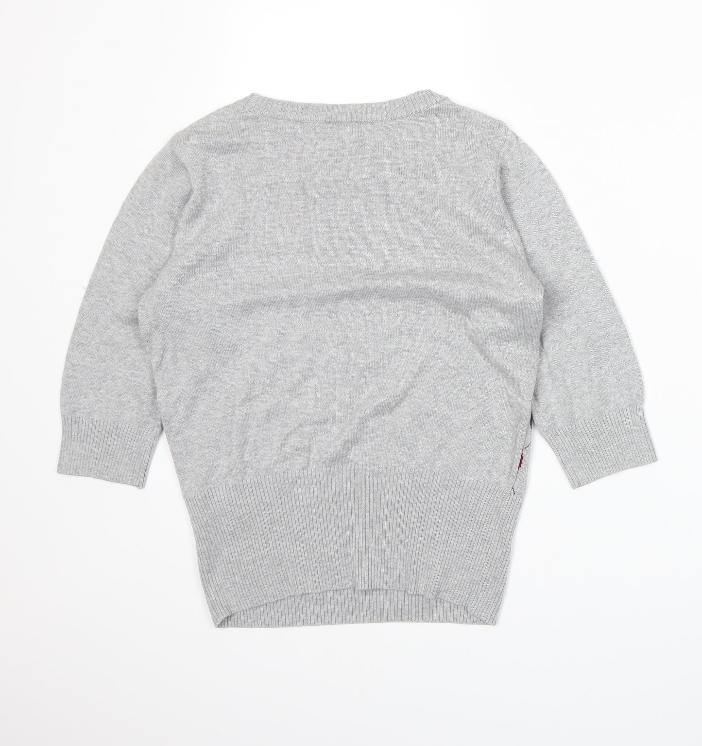 George Womens Grey Argyle/Diamond  Pullover Jumper Size 12