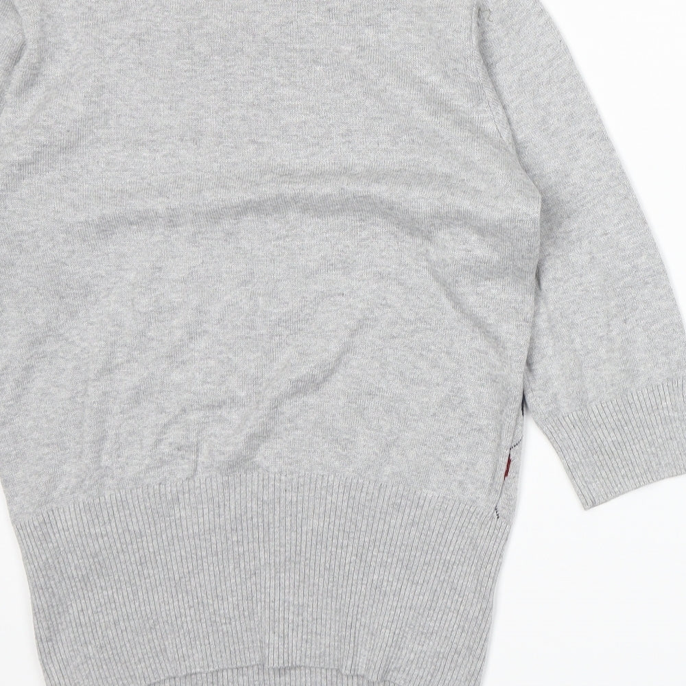 George Womens Grey Argyle/Diamond  Pullover Jumper Size 12