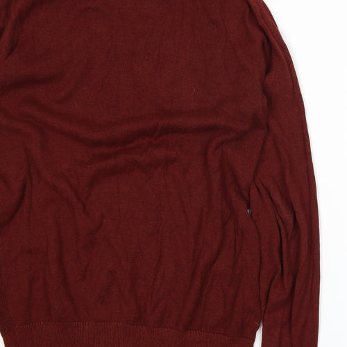 George Womens Orange  Knit Pullover Jumper Size M