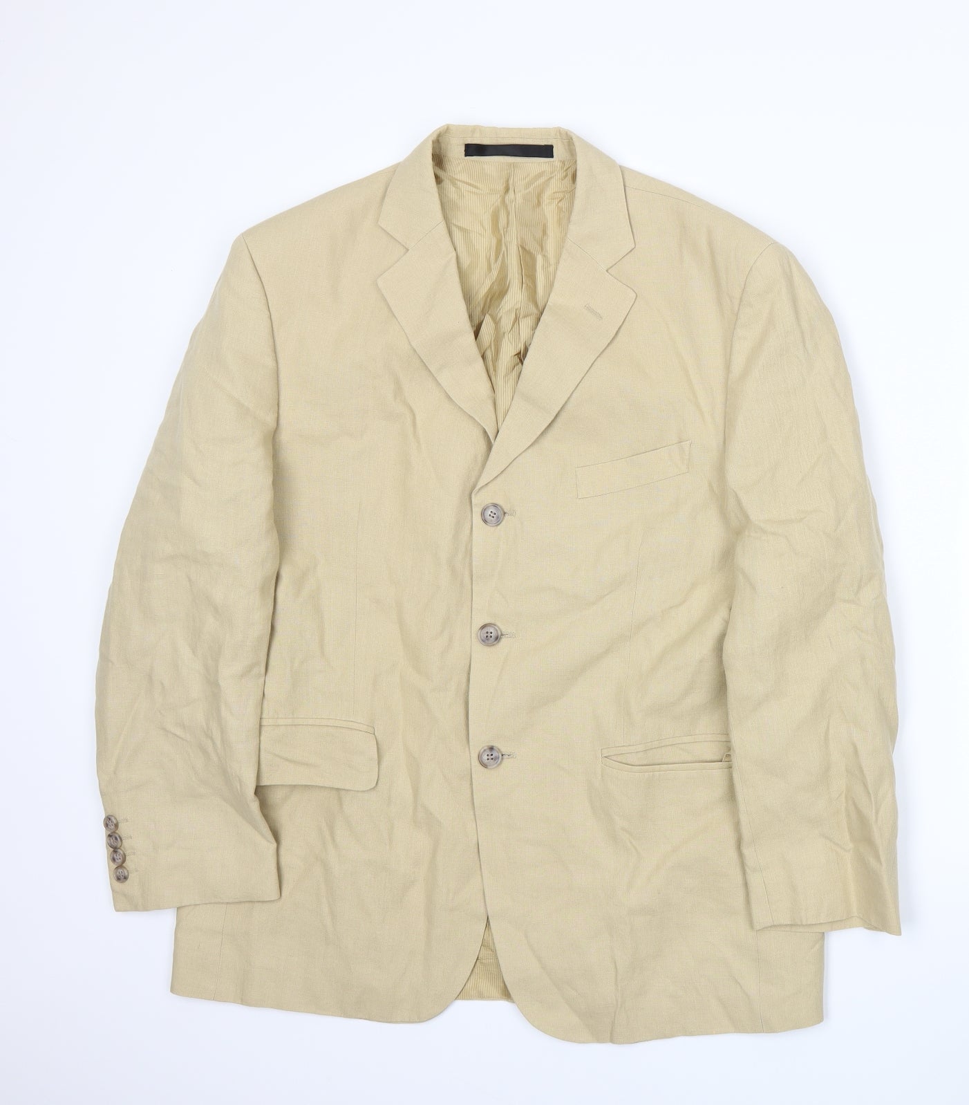 Marks and Spencer Mens Beige   Jacket Suit Jacket Size L