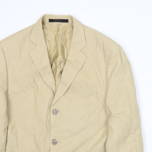 Marks and Spencer Mens Beige   Jacket Suit Jacket Size L