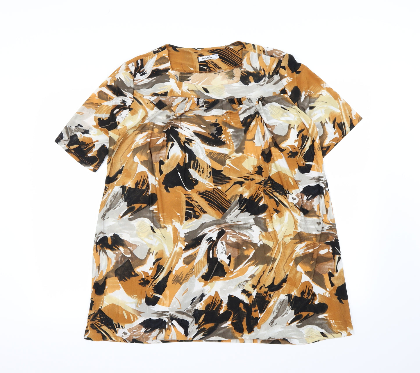 Panache Womens Multicoloured Camouflage  Basic T-Shirt Size 20
