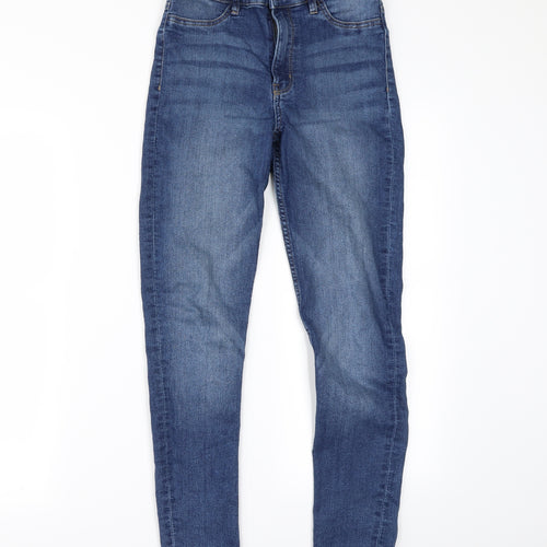 Divided Womens Blue  Denim Skinny Jeans Size 8 L26.5 in