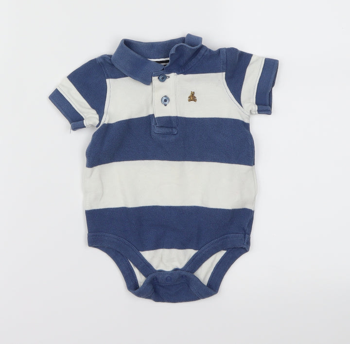 Baby Gap Multicoloured Striped Babygrow One-Piece Size 6-9 Months