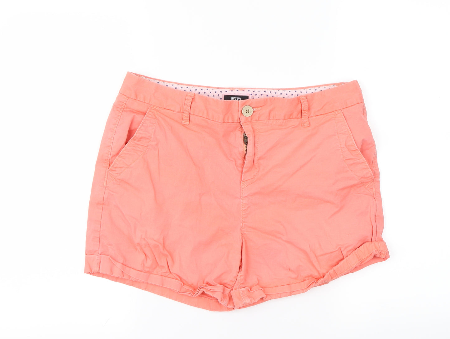 F&F Womens Pink   Cut-Off Shorts Size 12