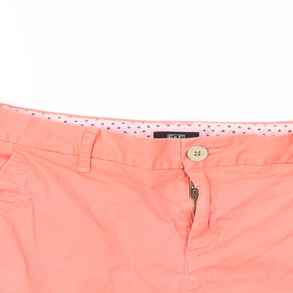 F&F Womens Pink   Cut-Off Shorts Size 12