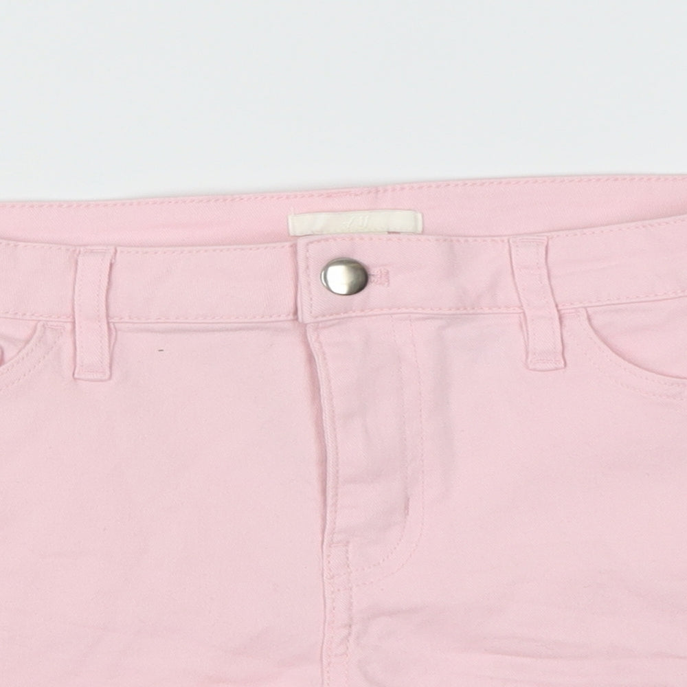 H&M Womens Pink   Culotte Shorts Size 8