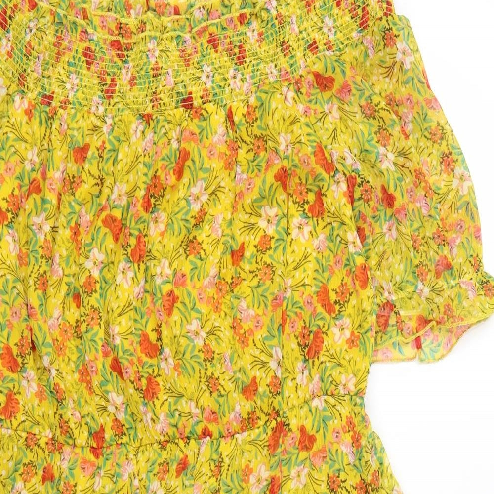 Papaya  Womens Multicoloured Floral  Kaftan  Size 14
