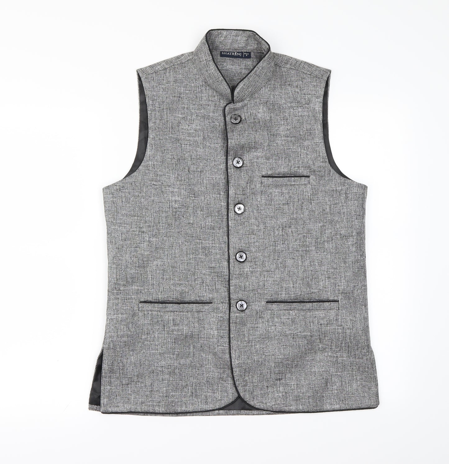 Shatrinj Mens Green   Gilet Blazer Size S