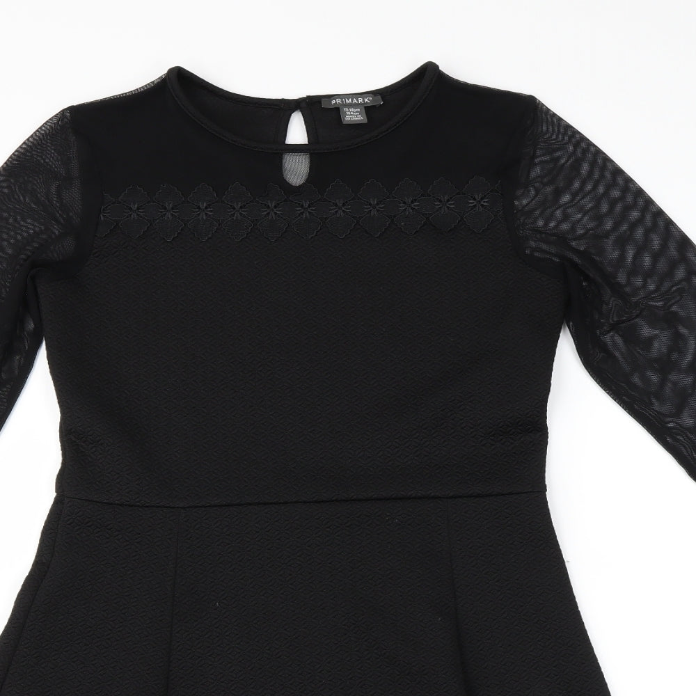 Primark Girls Black   Fit & Flare  Size 13 Years