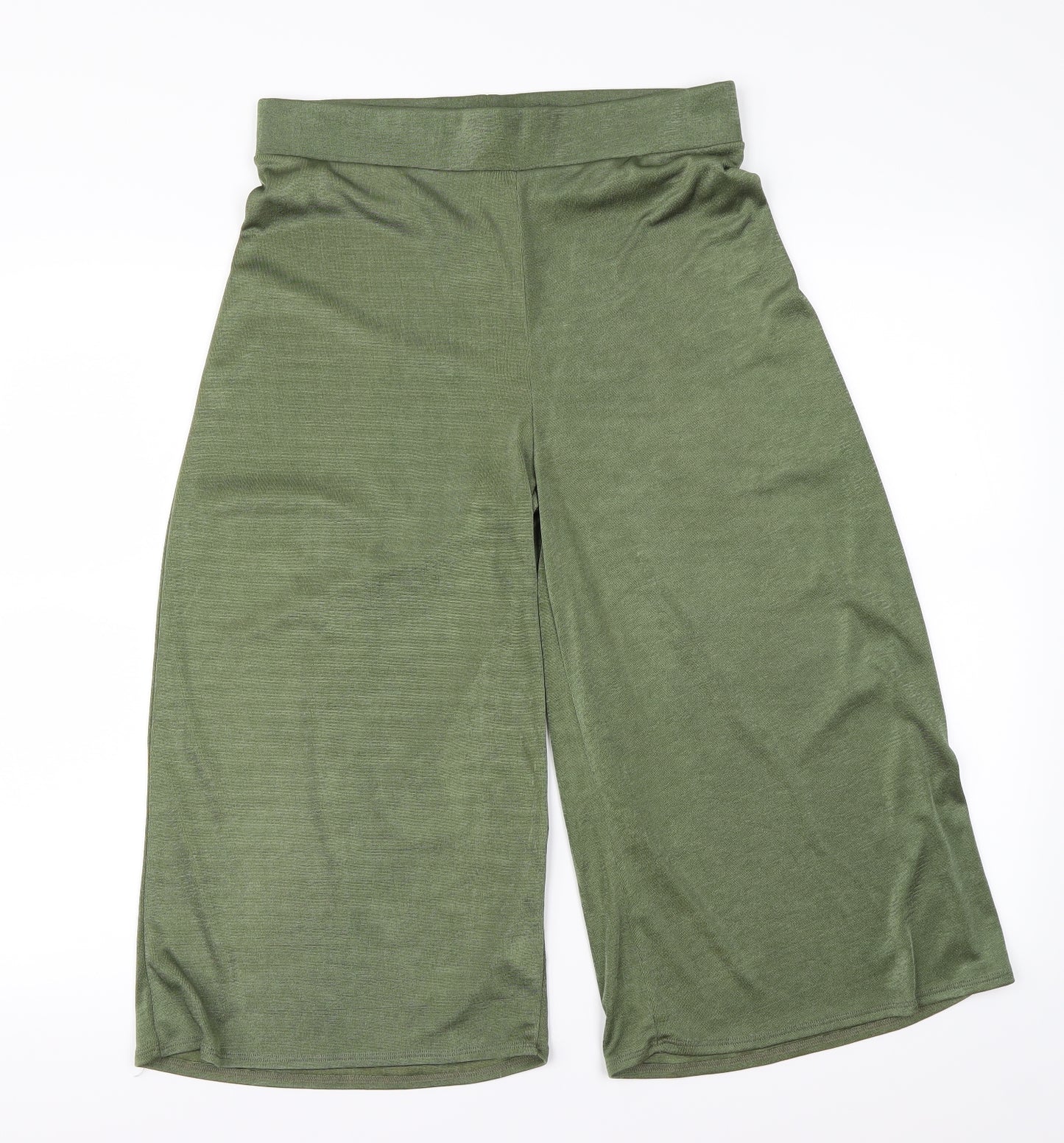Papaya  Womens Green   Cropped Trousers Size 12 L20 in