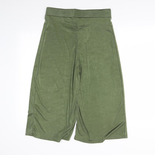 Papaya  Womens Green   Cropped Trousers Size 12 L20 in