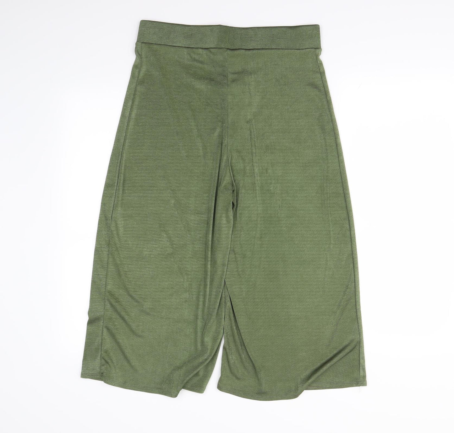 Papaya  Womens Green   Cropped Trousers Size 12 L20 in