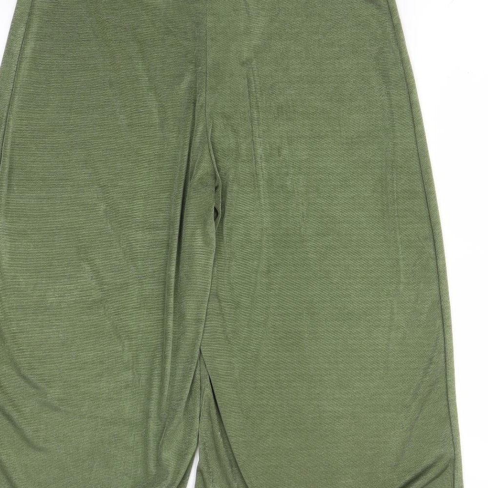 Papaya  Womens Green   Cropped Trousers Size 12 L20 in