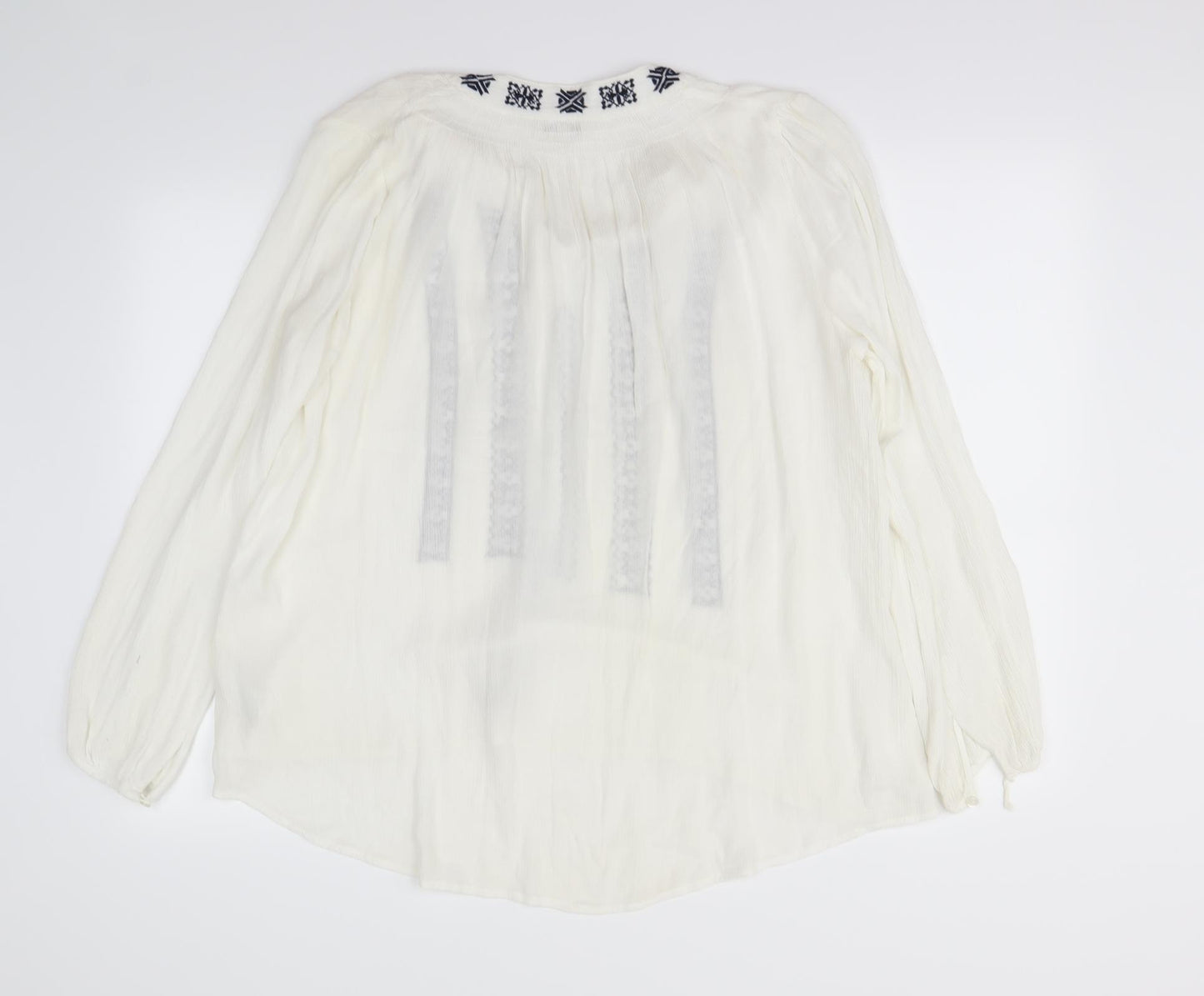 Papaya  Womens White   Tunic Blouse Size 12