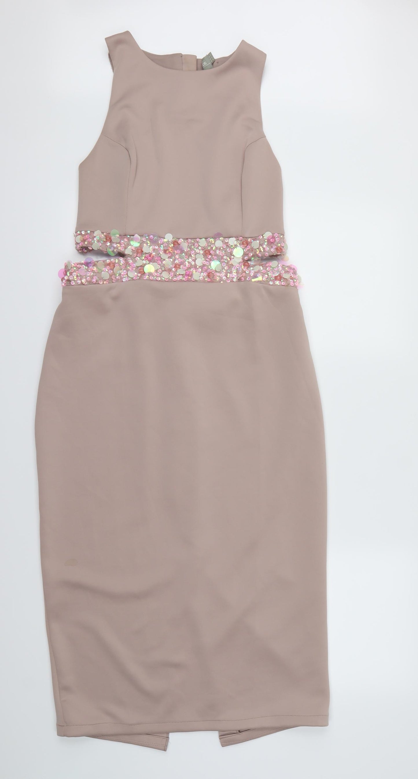 ASOS Womens Beige   Pencil Dress  Size 14