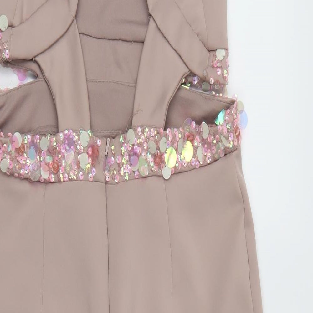 ASOS Womens Beige   Pencil Dress  Size 14