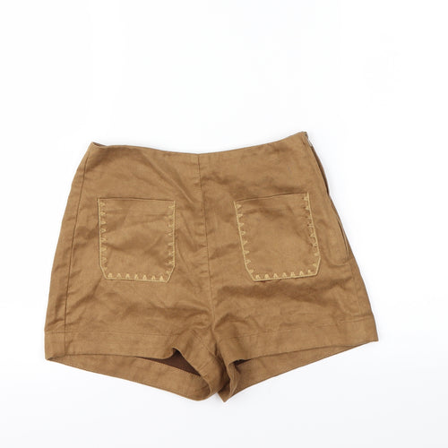 H&M Womens Beige   Cut-Off Shorts Size 6