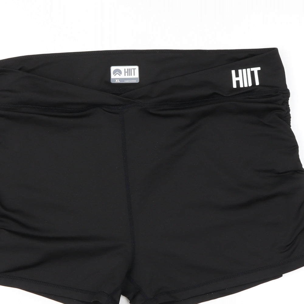 HIIT Womens Black   Cut-Off Shorts Size XL