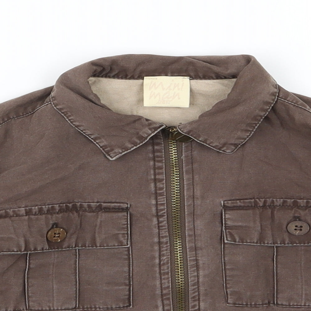 New Look Boys Brown  Denim Jacket  Size 3 Years  - Mini Man