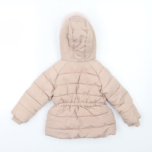 Marks and Spencer Girls Pink   Basic Coat Coat Size 18-24 Months