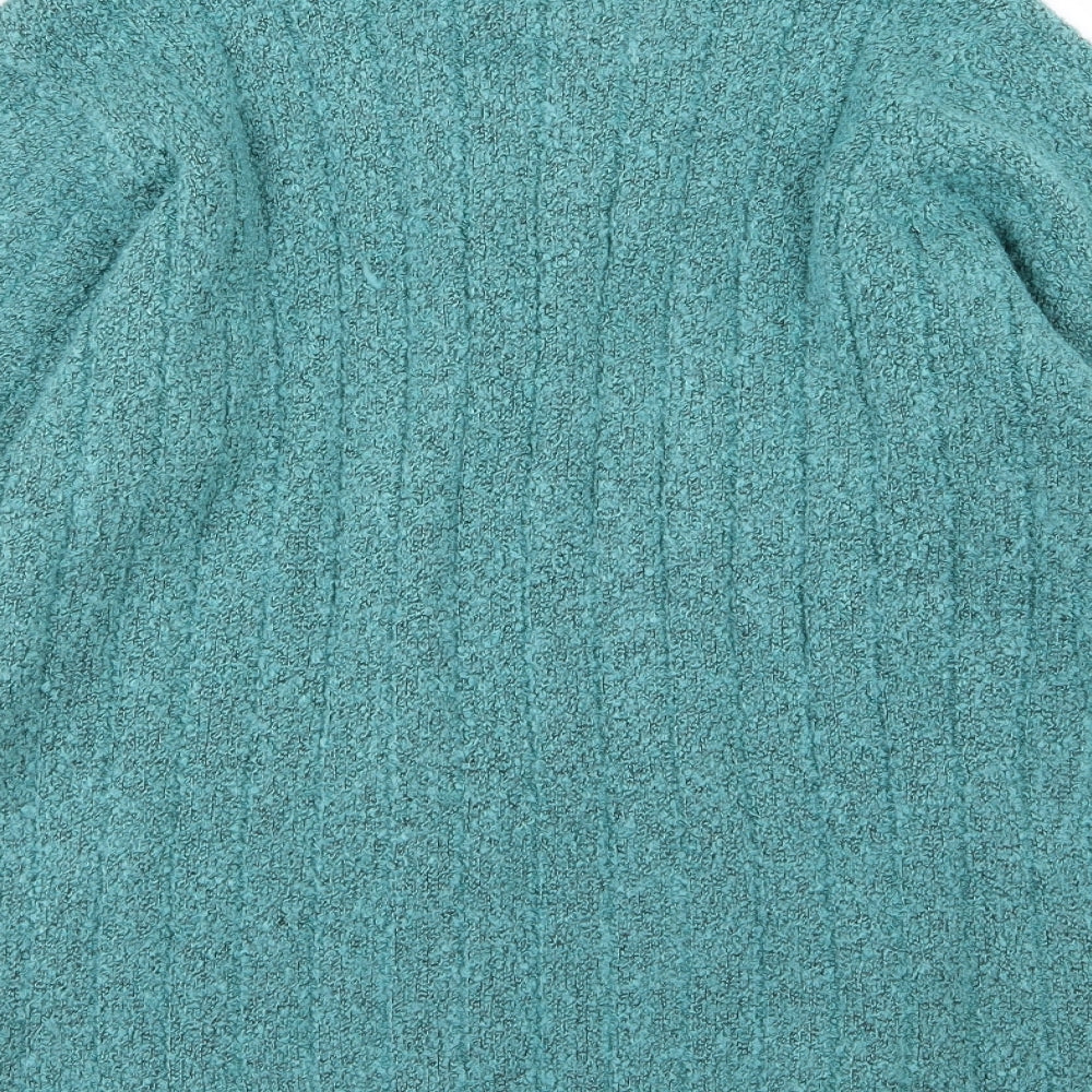 EWM Womens Blue  Knit Cardigan Jumper Size L
