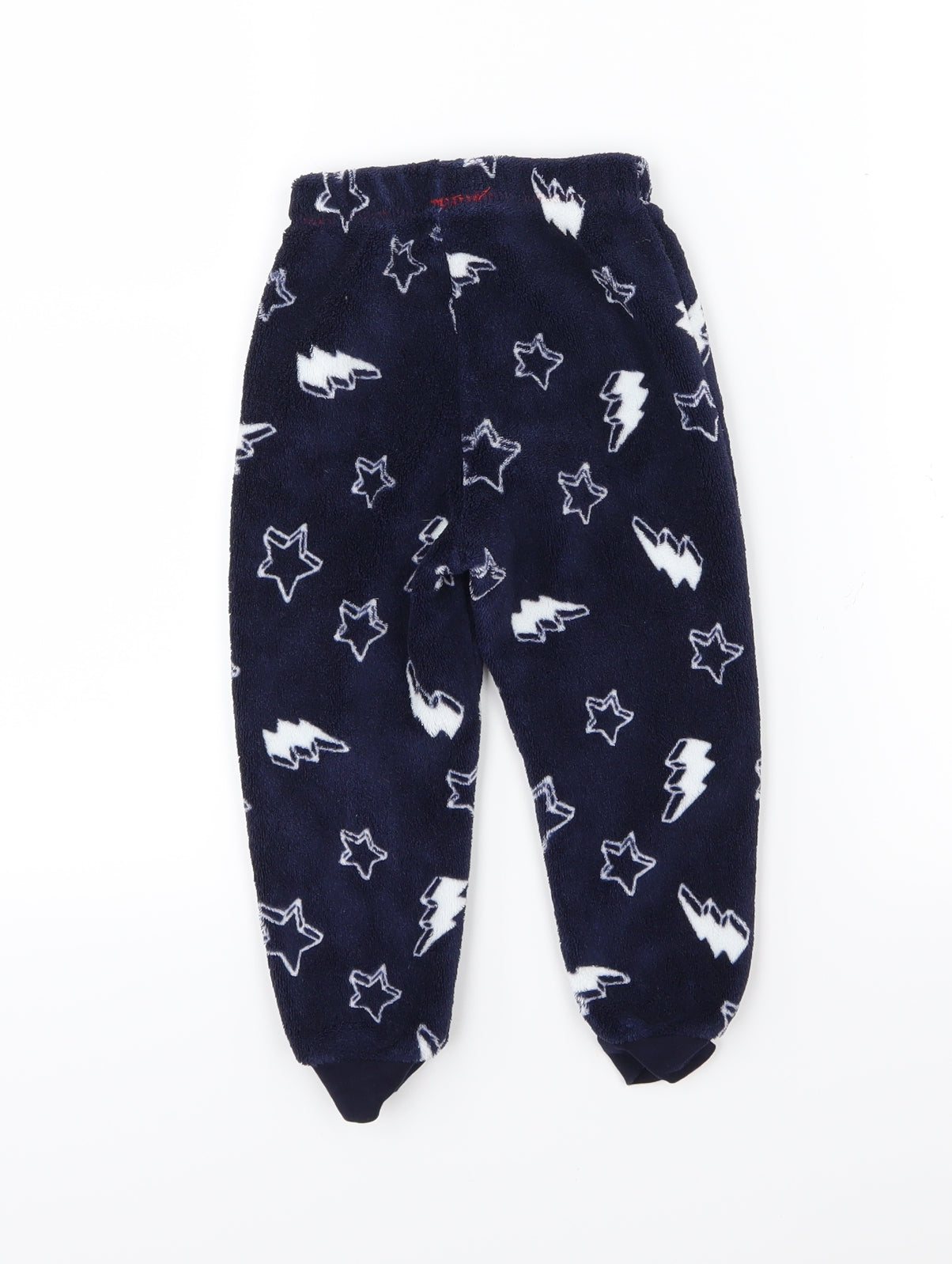 George Boys Blue  Fleece  Pyjama Pants Size 2-3 Years  - Stars and lightening