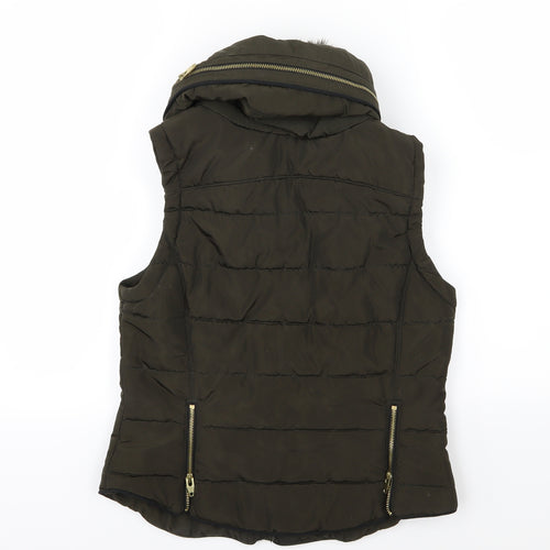 H&M Womens Green   Gilet Jacket Size S
