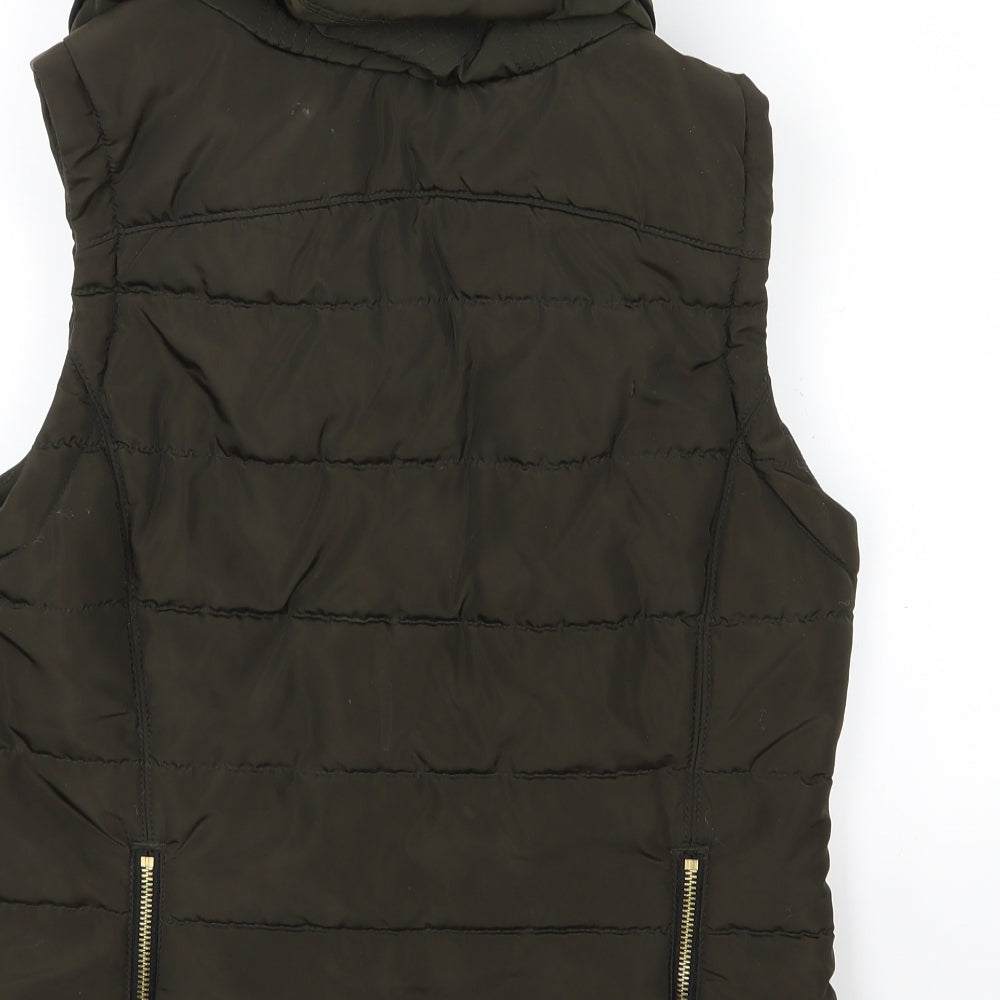 H&M Womens Green   Gilet Jacket Size S