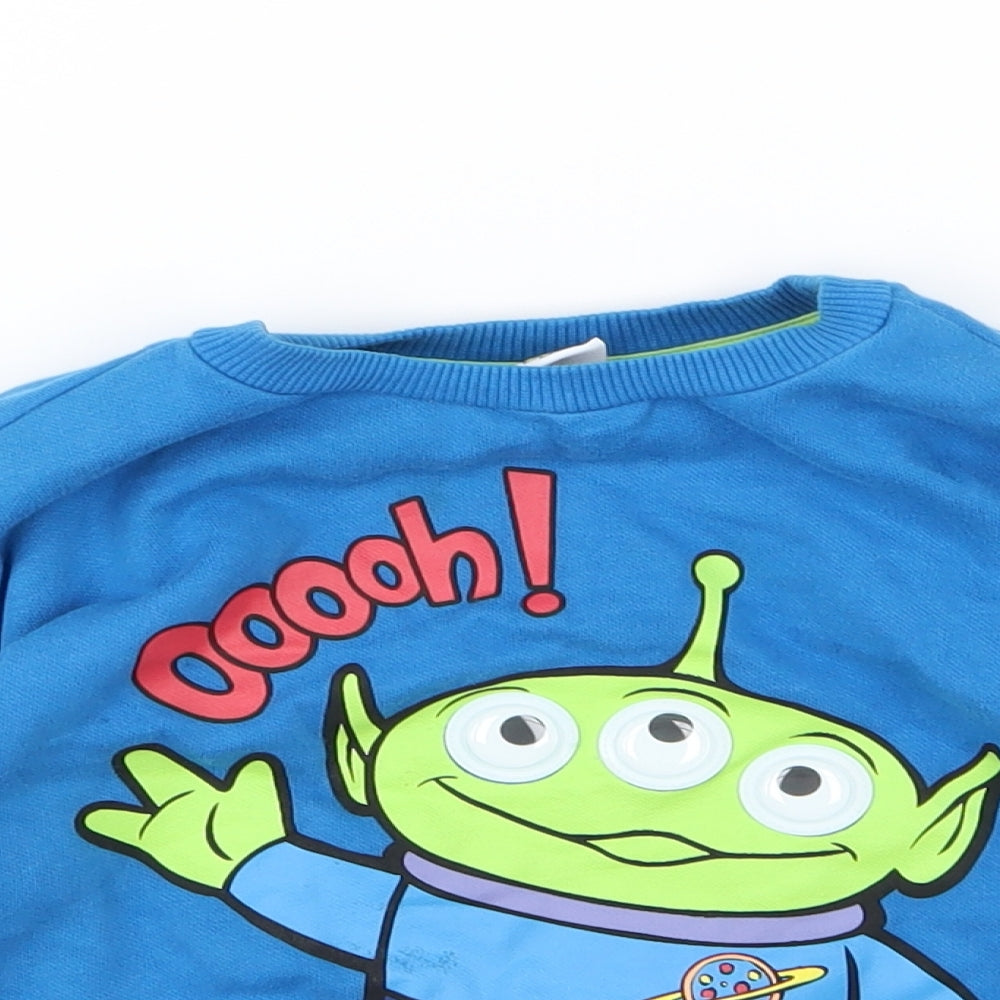F&F Boys Blue  Jersey Pullover Sweatshirt Size 3-4 Years  - Toy Story