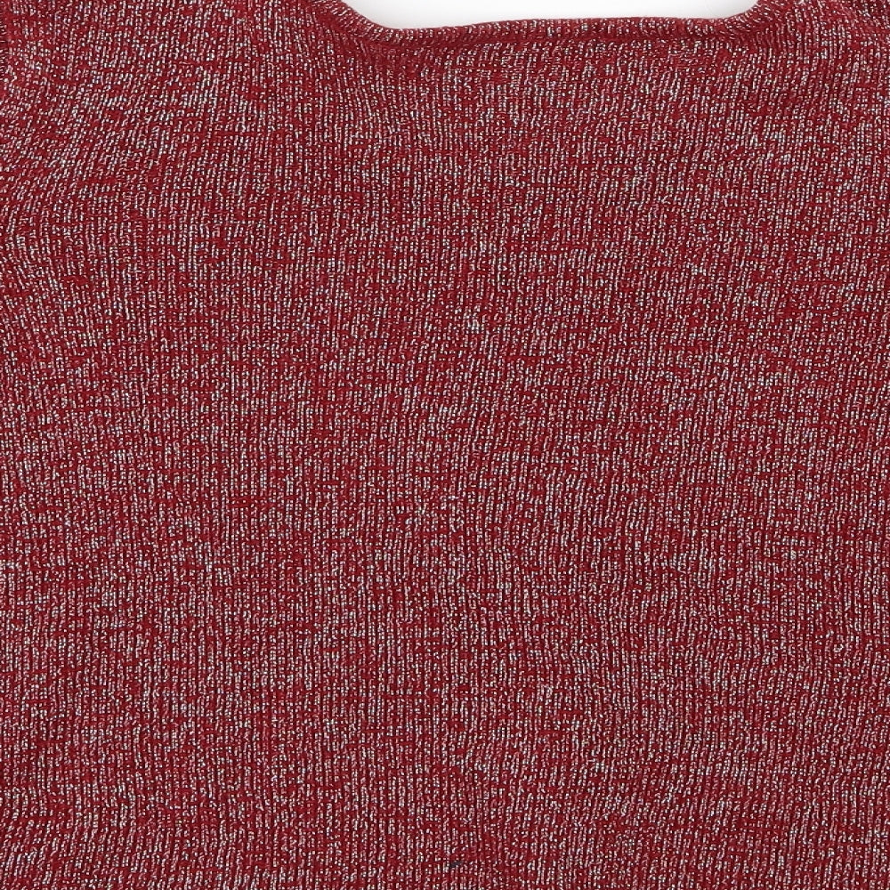 Bonmarché Womens Red  Knit Pullover Jumper Size S