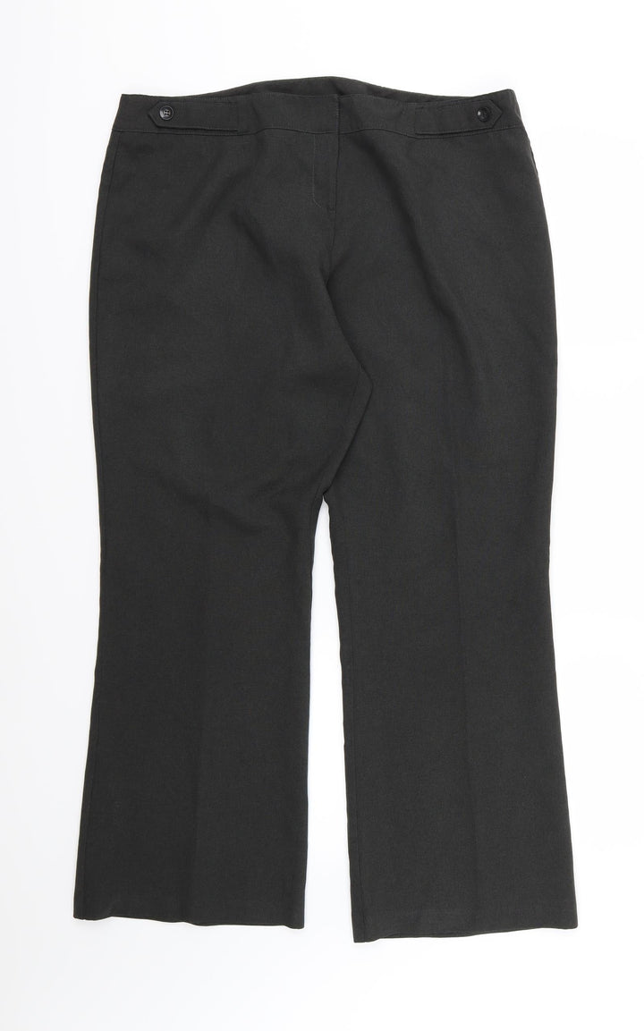 Dorothy Perkins Womens Green Rayon Trousers Size 18 L29 in