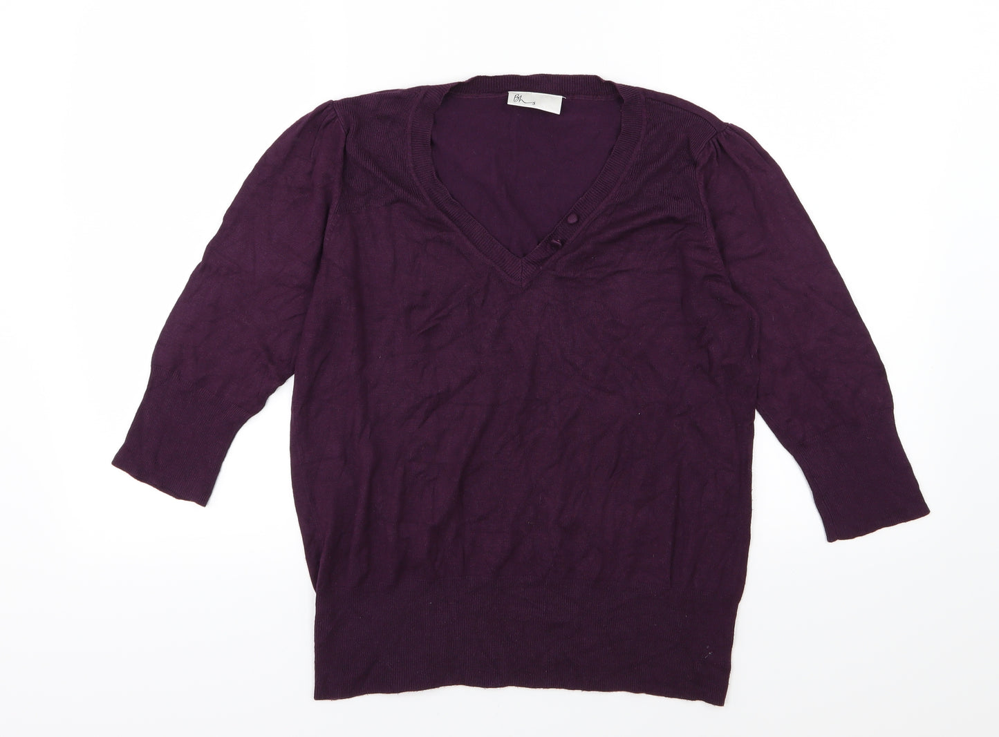 BHS Womens Purple  Knit Pullover Jumper Size 16