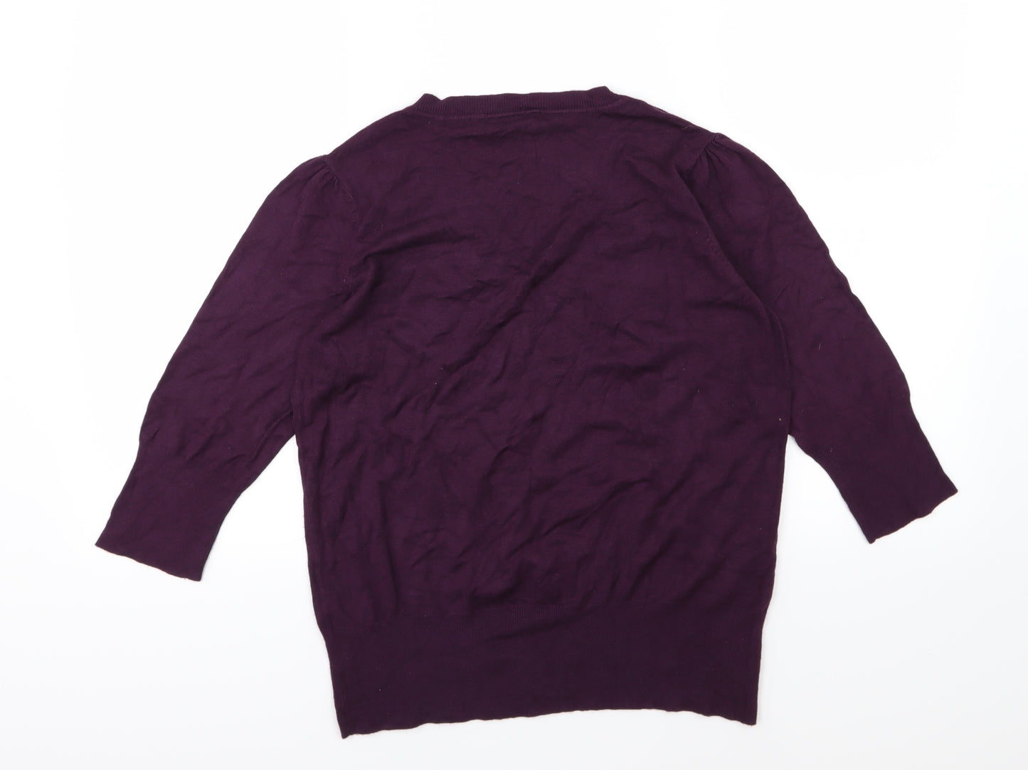 BHS Womens Purple  Knit Pullover Jumper Size 16